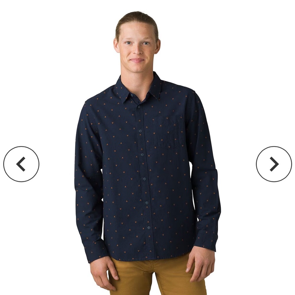 PRANA MOUNTAIN DRIFT LONG SLEEVE - MENS Size Small